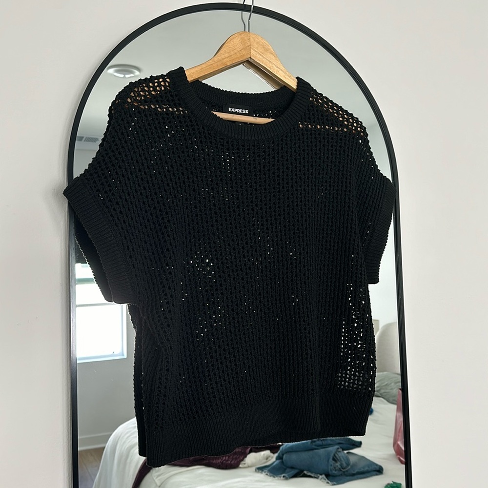 Open crochet t shirt